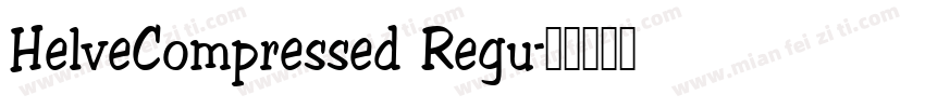 HelveCompressed Regu字体转换